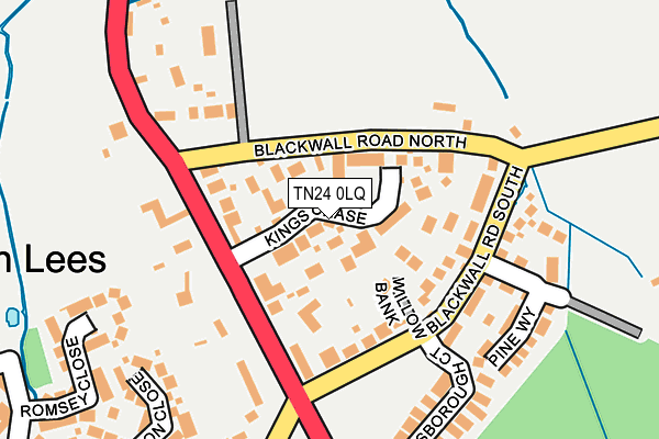 TN24 0LQ map - OS OpenMap – Local (Ordnance Survey) TN24 0LQ map - OS OpenMap – Local (Ordnance Survey)