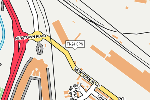 TN24 0PN map - OS OpenMap – Local (Ordnance Survey) TN24 0PN map - OS OpenMap – Local (Ordnance Survey)