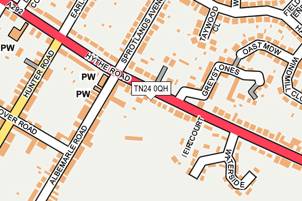 TN24 0QH map - OS OpenMap – Local (Ordnance Survey) TN24 0QH map - OS OpenMap – Local (Ordnance Survey)
