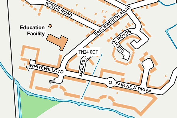 TN24 0QT map - OS OpenMap – Local (Ordnance Survey) TN24 0QT map - OS OpenMap – Local (Ordnance Survey)
