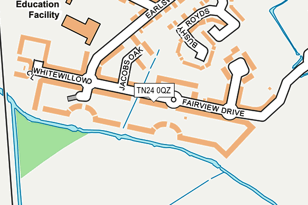 TN24 0QZ map - OS OpenMap – Local (Ordnance Survey)
