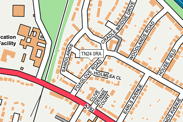 TN24 0RA map - OS OpenMap – Local (Ordnance Survey) TN24 0RA map - OS OpenMap – Local (Ordnance Survey)