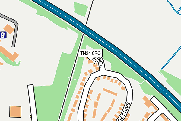 TN24 0RQ map - OS OpenMap – Local (Ordnance Survey) TN24 0RQ map - OS OpenMap – Local (Ordnance Survey)