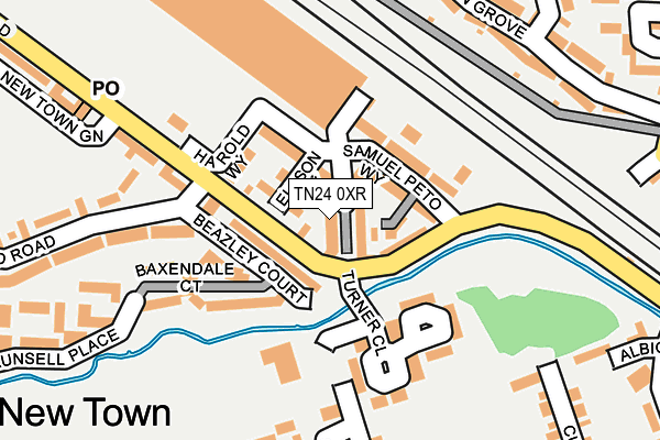 TN24 0XR map - OS OpenMap – Local (Ordnance Survey) TN24 0XR map - OS OpenMap – Local (Ordnance Survey)