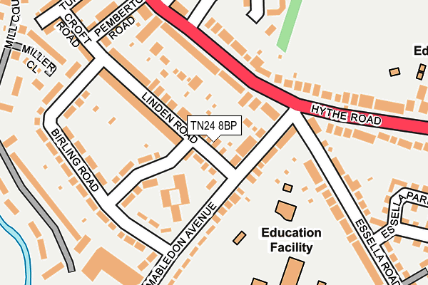 TN24 8BP map - OS OpenMap – Local (Ordnance Survey) TN24 8BP map - OS OpenMap – Local (Ordnance Survey)