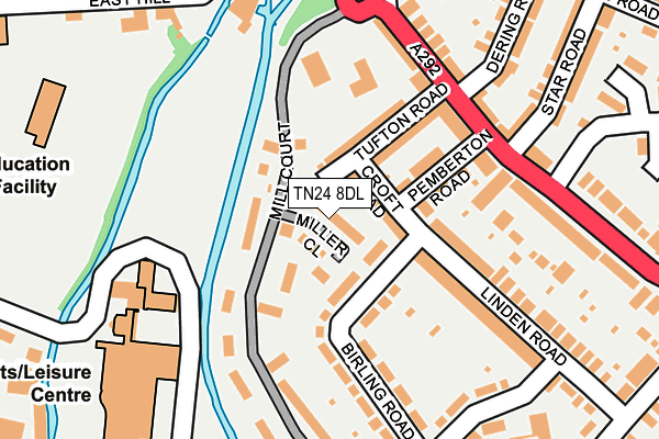 TN24 8DL map - OS OpenMap – Local (Ordnance Survey) TN24 8DL map - OS OpenMap – Local (Ordnance Survey)