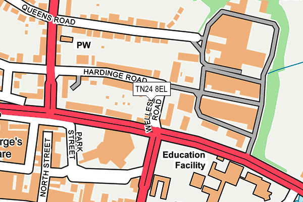 TN24 8EL map - OS OpenMap – Local (Ordnance Survey) TN24 8EL map - OS OpenMap – Local (Ordnance Survey)