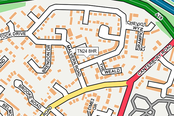 TN24 8HR map - OS OpenMap – Local (Ordnance Survey) TN24 8HR map - OS OpenMap – Local (Ordnance Survey)