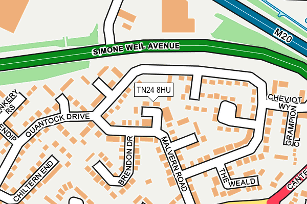 TN24 8HU map - OS OpenMap – Local (Ordnance Survey) TN24 8HU map - OS OpenMap – Local (Ordnance Survey)