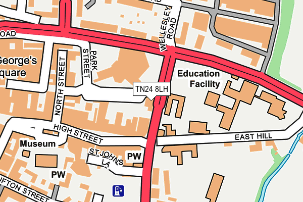 TN24 8LH map - OS OpenMap – Local (Ordnance Survey) TN24 8LH map - OS OpenMap – Local (Ordnance Survey)
