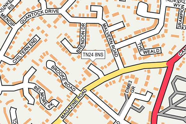 TN24 8NS map - OS OpenMap – Local (Ordnance Survey) TN24 8NS map - OS OpenMap – Local (Ordnance Survey)