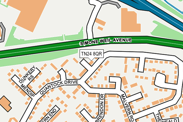 TN24 8QR map - OS OpenMap – Local (Ordnance Survey) TN24 8QR map - OS OpenMap – Local (Ordnance Survey)