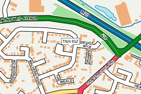 TN24 8QZ map - OS OpenMap – Local (Ordnance Survey) TN24 8QZ map - OS OpenMap – Local (Ordnance Survey)