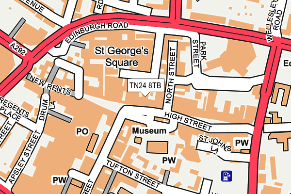 TN24 8TB map - OS OpenMap – Local (Ordnance Survey) TN24 8TB map - OS OpenMap – Local (Ordnance Survey)