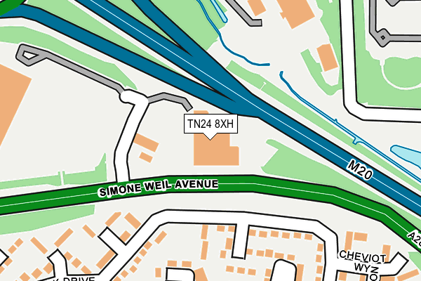 TN24 8XH map - OS OpenMap – Local (Ordnance Survey) TN24 8XH map - OS OpenMap – Local (Ordnance Survey)