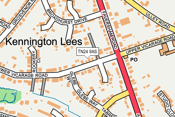 TN24 9AS map - OS OpenMap – Local (Ordnance Survey) TN24 9AS map - OS OpenMap – Local (Ordnance Survey)