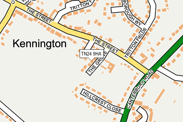 TN24 9HA map - OS OpenMap – Local (Ordnance Survey) TN24 9HA map - OS OpenMap – Local (Ordnance Survey)