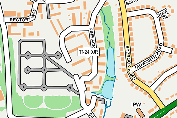 TN24 9JR map - OS OpenMap – Local (Ordnance Survey) TN24 9JR map - OS OpenMap – Local (Ordnance Survey)