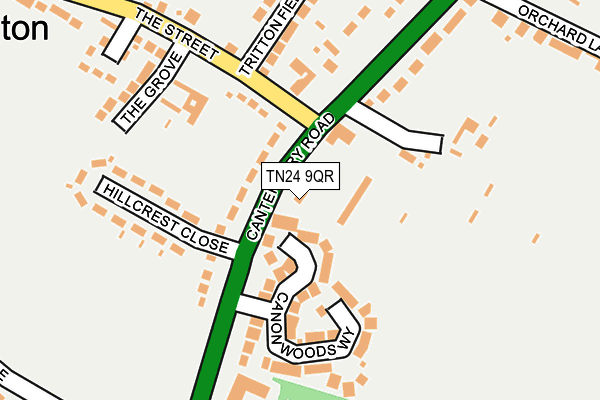 TN24 9QR map - OS OpenMap – Local (Ordnance Survey) TN24 9QR map - OS OpenMap – Local (Ordnance Survey)