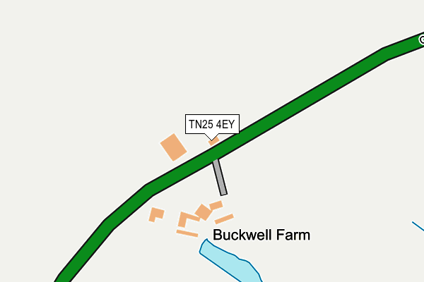 TN25 4EY map - OS OpenMap – Local (Ordnance Survey) TN25 4EY map - OS OpenMap – Local (Ordnance Survey)