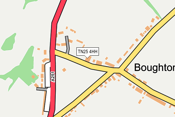 TN25 4HH map - OS OpenMap – Local (Ordnance Survey) TN25 4HH map - OS OpenMap – Local (Ordnance Survey)