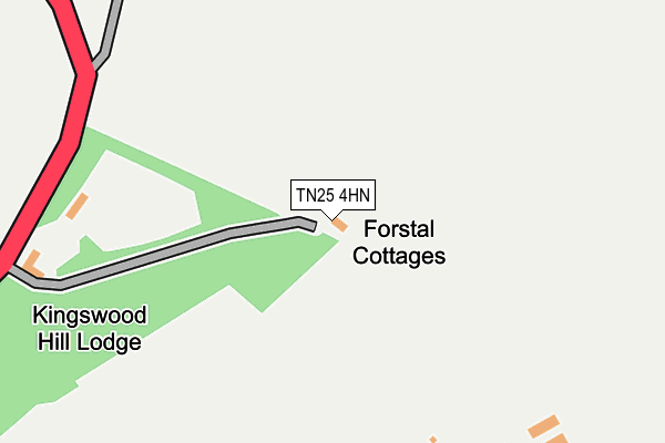 TN25 4HN map - OS OpenMap – Local (Ordnance Survey) TN25 4HN map - OS OpenMap – Local (Ordnance Survey)