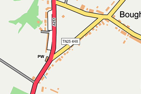 TN25 4HX map - OS OpenMap – Local (Ordnance Survey) TN25 4HX map - OS OpenMap – Local (Ordnance Survey)