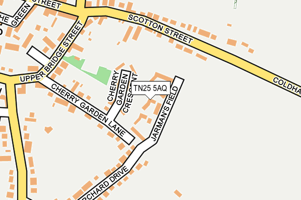TN25 5AQ map - OS OpenMap – Local (Ordnance Survey) TN25 5AQ map - OS OpenMap – Local (Ordnance Survey)