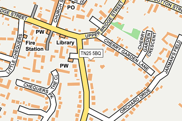 TN25 5BQ map - OS OpenMap – Local (Ordnance Survey) TN25 5BQ map - OS OpenMap – Local (Ordnance Survey)
