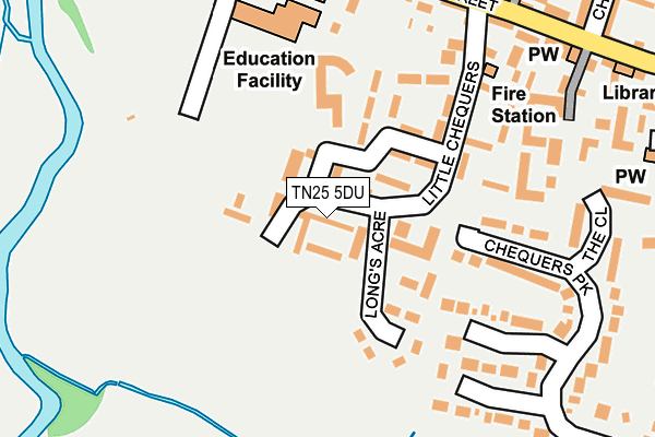 TN25 5DU map - OS OpenMap – Local (Ordnance Survey) TN25 5DU map - OS OpenMap – Local (Ordnance Survey)