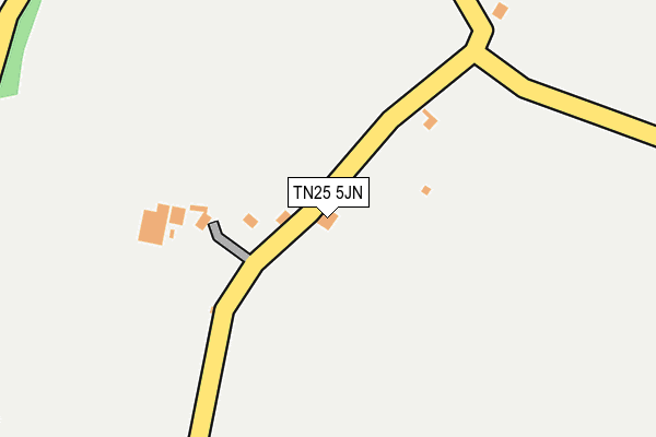 TN25 5JN map - OS OpenMap – Local (Ordnance Survey) TN25 5JN map - OS OpenMap – Local (Ordnance Survey)