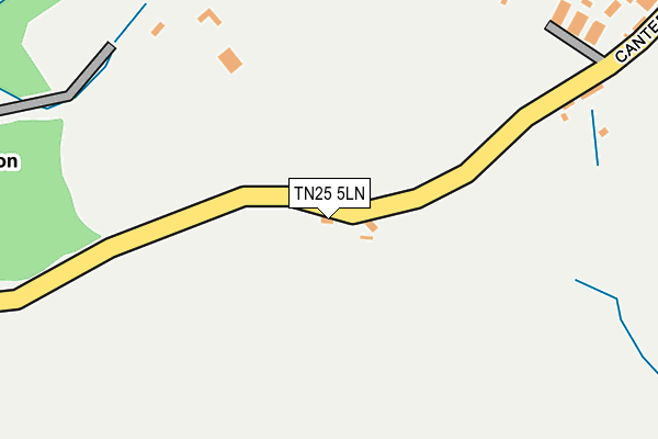 TN25 5LN map - OS OpenMap – Local (Ordnance Survey) TN25 5LN map - OS OpenMap – Local (Ordnance Survey)