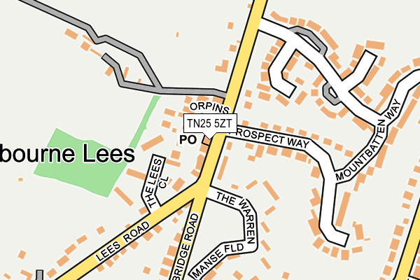 TN25 5ZT map - OS OpenMap – Local (Ordnance Survey) TN25 5ZT map - OS OpenMap – Local (Ordnance Survey)