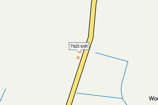 TN25 6AR map - OS OpenMap – Local (Ordnance Survey) TN25 6AR map - OS OpenMap – Local (Ordnance Survey)