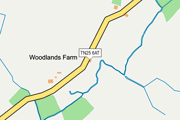 TN25 6AT map - OS OpenMap – Local (Ordnance Survey) TN25 6AT map - OS OpenMap – Local (Ordnance Survey)