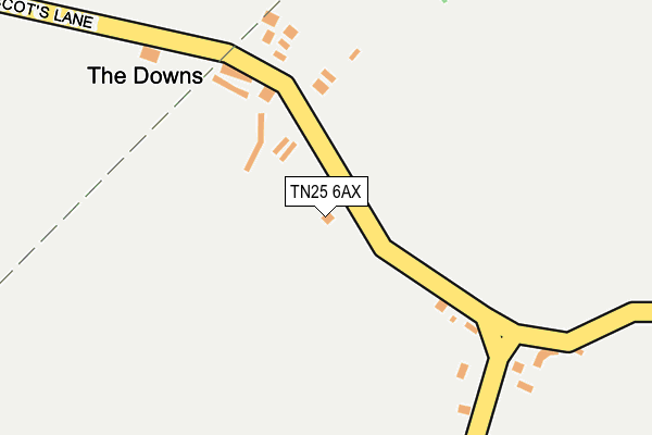 TN25 6AX map - OS OpenMap – Local (Ordnance Survey) TN25 6AX map - OS OpenMap – Local (Ordnance Survey)