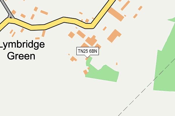 TN25 6BN map - OS OpenMap – Local (Ordnance Survey) TN25 6BN map - OS OpenMap – Local (Ordnance Survey)