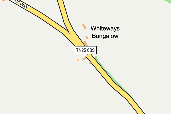 TN25 6BS map - OS OpenMap – Local (Ordnance Survey) TN25 6BS map - OS OpenMap – Local (Ordnance Survey)