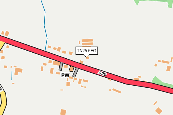 TN25 6EG map - OS OpenMap – Local (Ordnance Survey) TN25 6EG map - OS OpenMap – Local (Ordnance Survey)