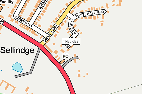 TN25 6ES map - OS OpenMap – Local (Ordnance Survey) TN25 6ES map - OS OpenMap – Local (Ordnance Survey)