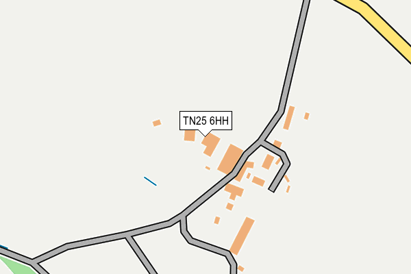 TN25 6HH map - OS OpenMap – Local (Ordnance Survey) TN25 6HH map - OS OpenMap – Local (Ordnance Survey)