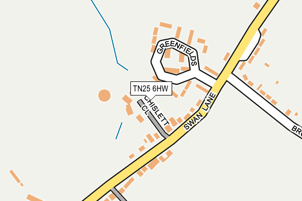 TN25 6HW map - OS OpenMap – Local (Ordnance Survey) TN25 6HW map - OS OpenMap – Local (Ordnance Survey)
