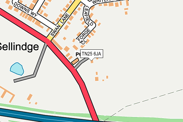 TN25 6JA map - OS OpenMap – Local (Ordnance Survey) TN25 6JA map - OS OpenMap – Local (Ordnance Survey)