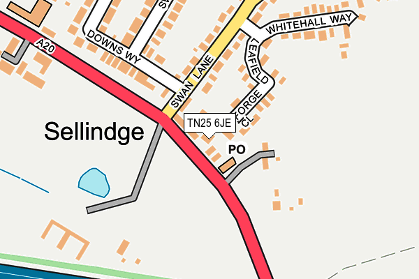 TN25 6JE map - OS OpenMap – Local (Ordnance Survey) TN25 6JE map - OS OpenMap – Local (Ordnance Survey)