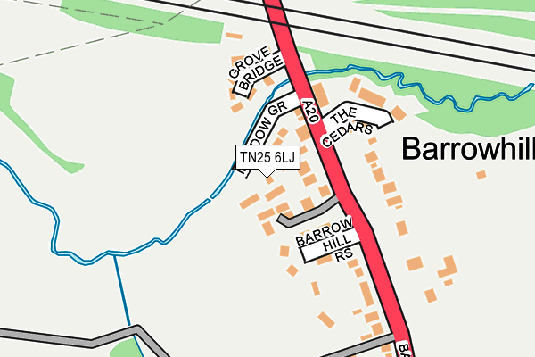 TN25 6LJ map - OS OpenMap – Local (Ordnance Survey) TN25 6LJ map - OS OpenMap – Local (Ordnance Survey)