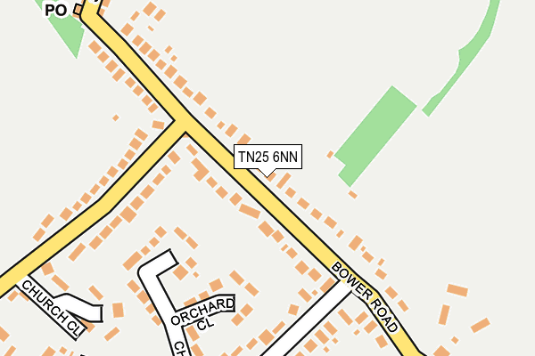 TN25 6NN map - OS OpenMap – Local (Ordnance Survey) TN25 6NN map - OS OpenMap – Local (Ordnance Survey)