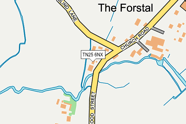 TN25 6NX map - OS OpenMap – Local (Ordnance Survey) TN25 6NX map - OS OpenMap – Local (Ordnance Survey)