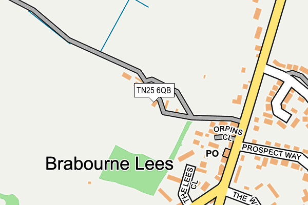 TN25 6QB map - OS OpenMap – Local (Ordnance Survey)