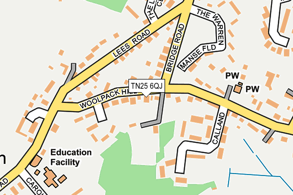 TN25 6QJ map - OS OpenMap – Local (Ordnance Survey) TN25 6QJ map - OS OpenMap – Local (Ordnance Survey)