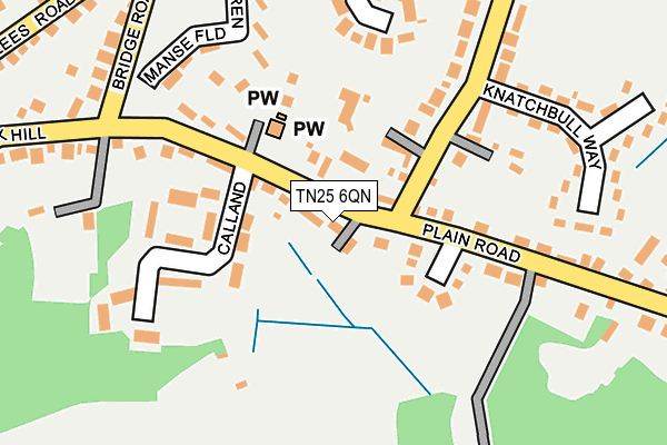 TN25 6QN map - OS OpenMap – Local (Ordnance Survey) TN25 6QN map - OS OpenMap – Local (Ordnance Survey)